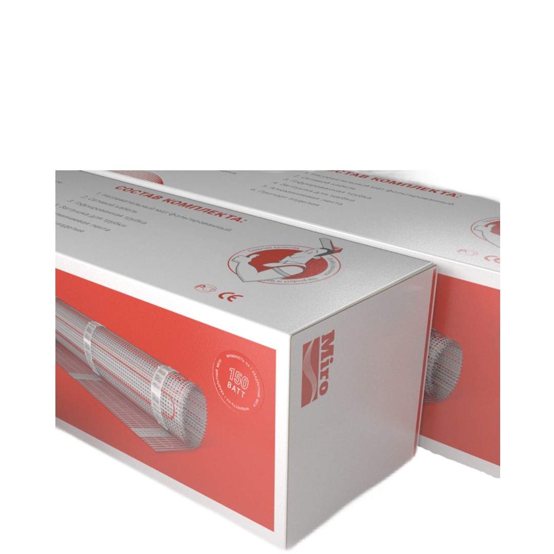 Нагревательный мат Miro 0,5 м2 - 75 Вт (150 Вт/м2)